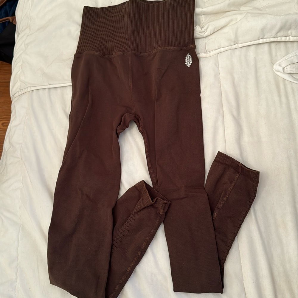 Free people movement brown leggings